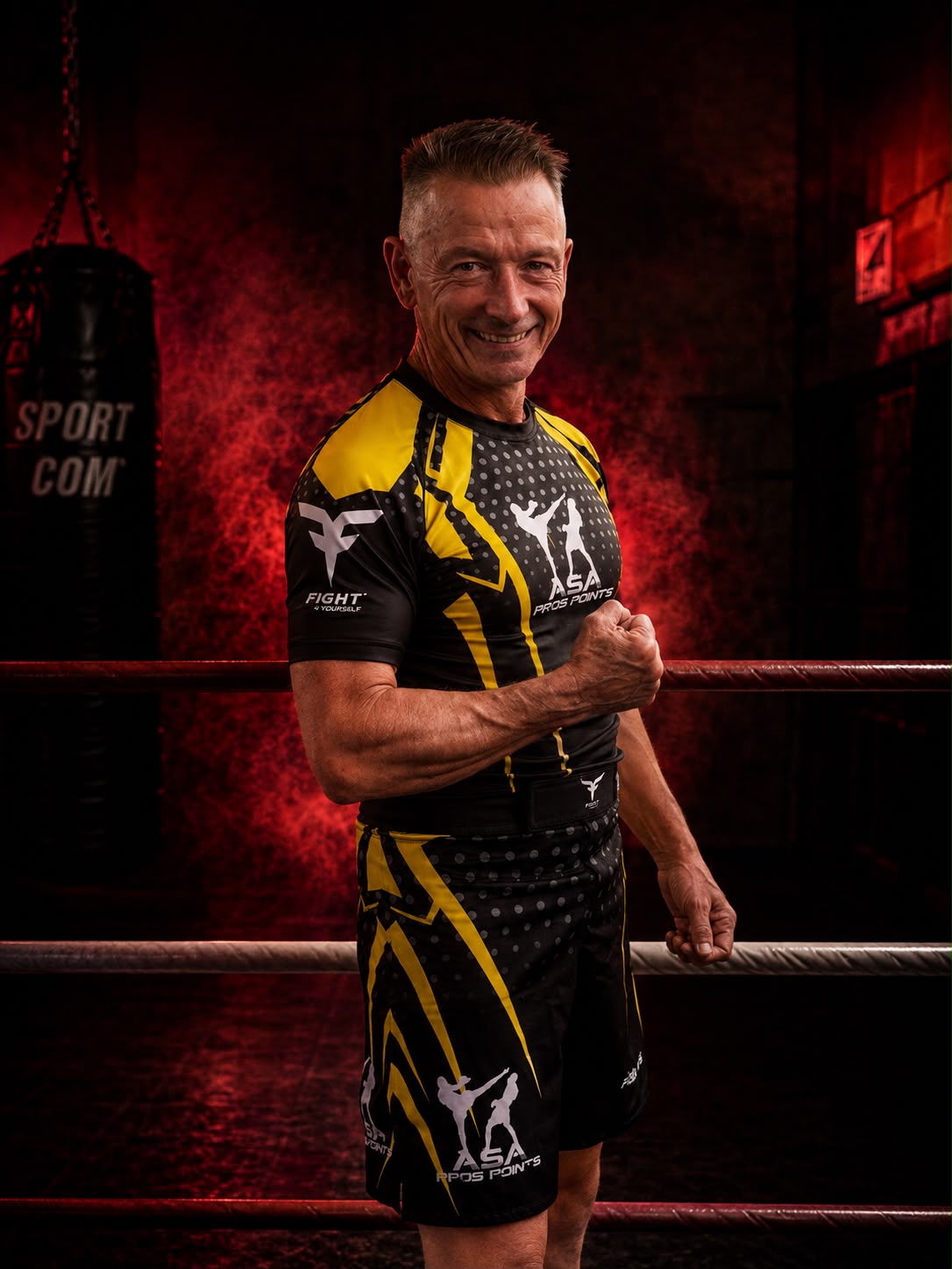 Francis Beuchet, entraîneur de boxe anglaise, kick-boxing et renforcement musculaire à l&rsquo;AS Auxerre Pieds-Poings